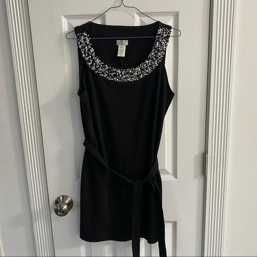 Jaclyn Smith Anniversary Collection Sleeveless Blouse with Beads